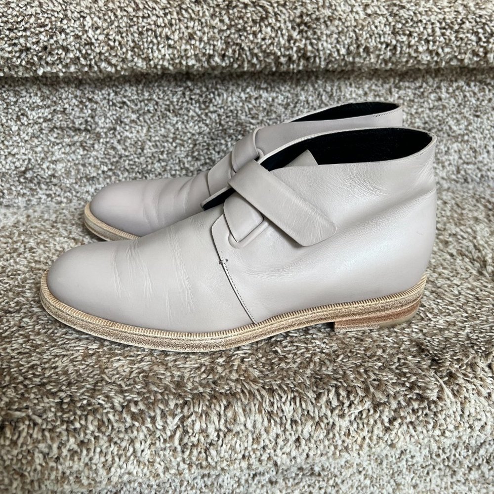 Balenciaga Women's Mauve Leather Monk Strap Ankle Bootie . - Picture 2 of 12